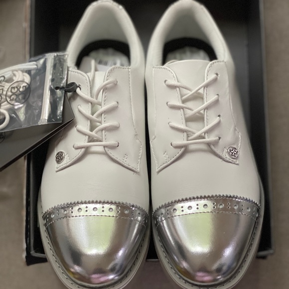 ❌SOLD❌G/fore gallivanter golf shoes women white/S Oxford - Picture 2 of 12